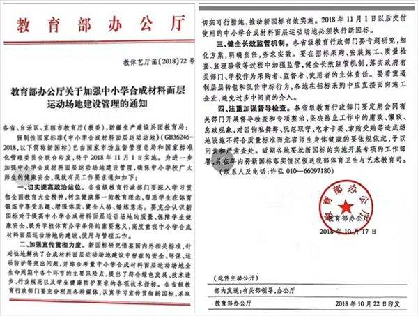 對“毒跑道”說不,中小學(xué)塑膠跑道出強制新國標(biāo):甲醛不得高于0.4mg 對“毒跑道”說不,中小學(xué)塑膠跑道出強制新國標(biāo):甲醛不得高于0.4mg